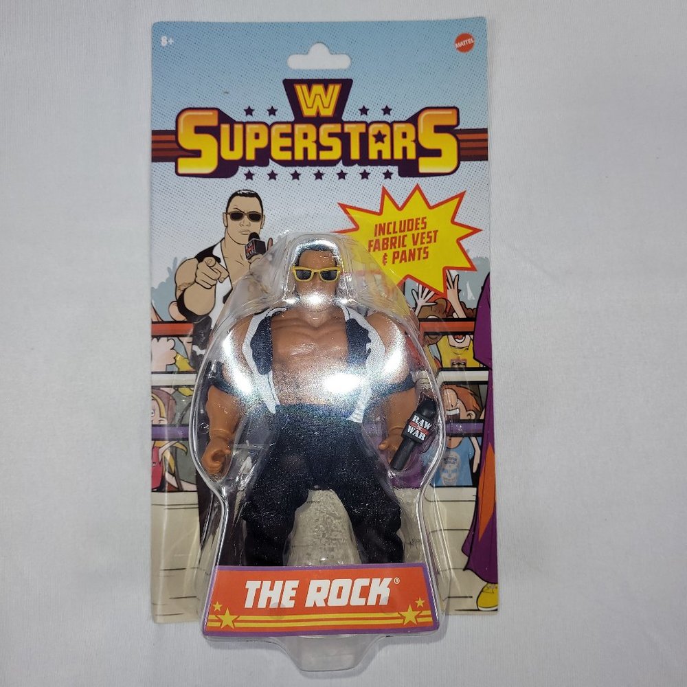 WWF Wrestling Superstars The Rock 2022 Wrestling Action Figure NEW